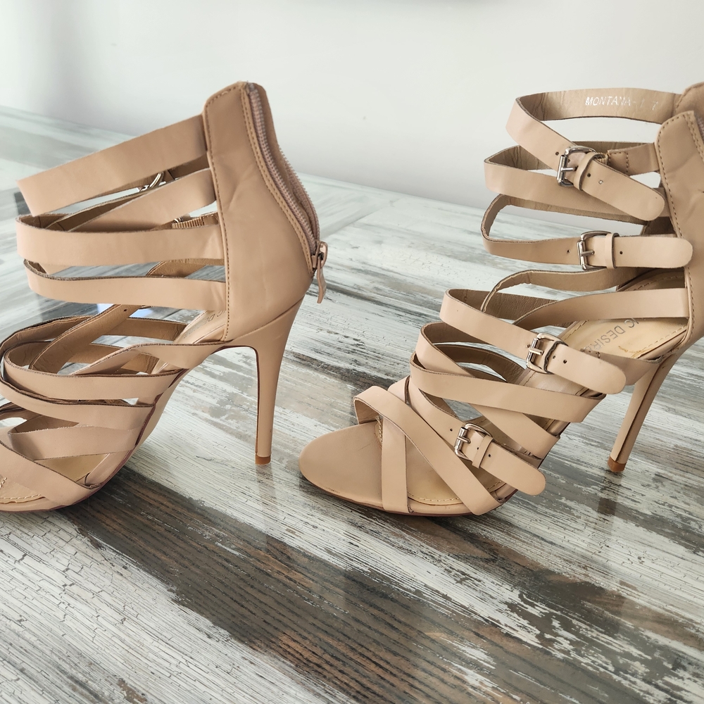 Tan Strappy Heels